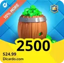 2500 جم کلش رویال (لاگین)