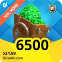 6500 جم کلش رویال (لاگین)