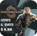 آفر 5 دلاری king of avalon