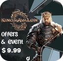 آفر 10 دلاری king of avalon