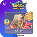 600  جم Top War