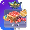 1280 جم Top War