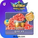 6480 جم Top War