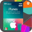گیفت کارت 1000 پزو آیتونز