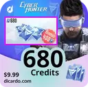 680 کردیت Cyber Hunter