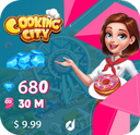 خرید  جم  10 دلاری  بازی cooking city