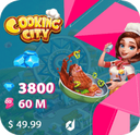 خرید  جم  50 دلاری  بازی cooking city
