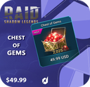 خرید جم 50 دلاری بازی Raid Shadow Legends