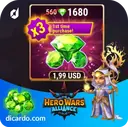 560 جم Hero Wars