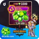1100 جم Hero Wars