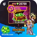 6900 جم Hero Wars