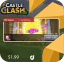 خرید جم 2 دلاری بازی  castle clash 