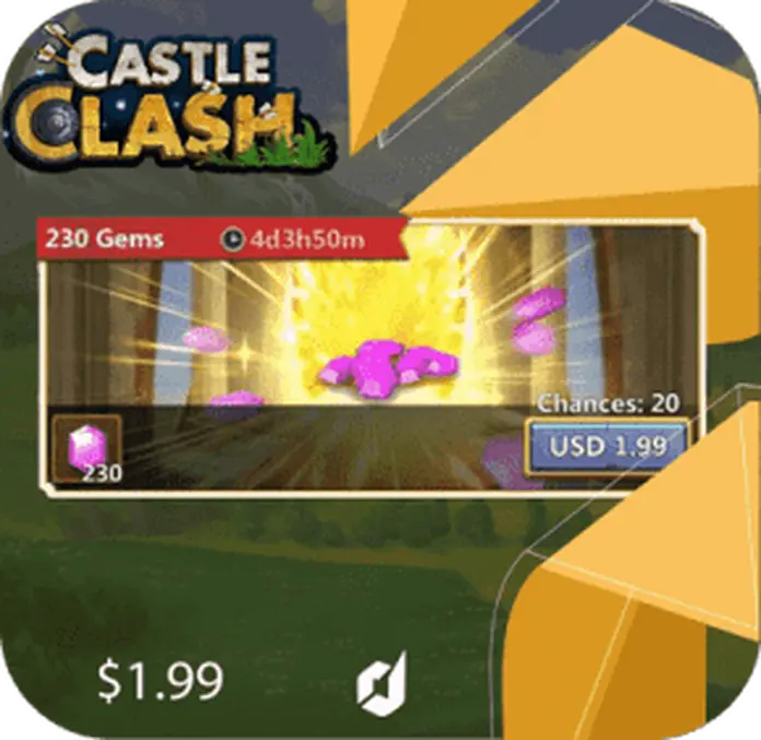 جم و پک بازی castle clash