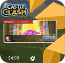 خرید جم 5 دلاری بازی  castle clash 