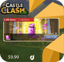 خرید جم 10 دلاری بازی  castle clash 