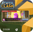خرید جم 20 دلاری بازی  castle clash 