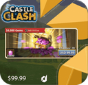 خرید جم 100 دلاری بازی  castle clash 