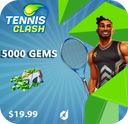 خرید جم 20 دلاری بازی جم بازی Tennis Clash