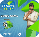 خرید جم 100دلاری بازی جم بازی Tennis Clash