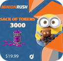 خرید توکن 20 دلاری  بازی  Minion Rush