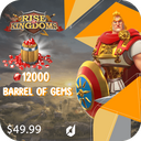 خرید جم 50 دلاری بازی Rise of Kingdoms 