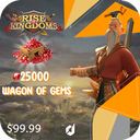 خرید جم 100 دلاری بازی Rise of Kingdoms 