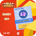 خرید starry  gem پنج  دلاری بازی idle herose 