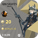 خرید 15 دلاری اورگینیوم بازی Arknights 