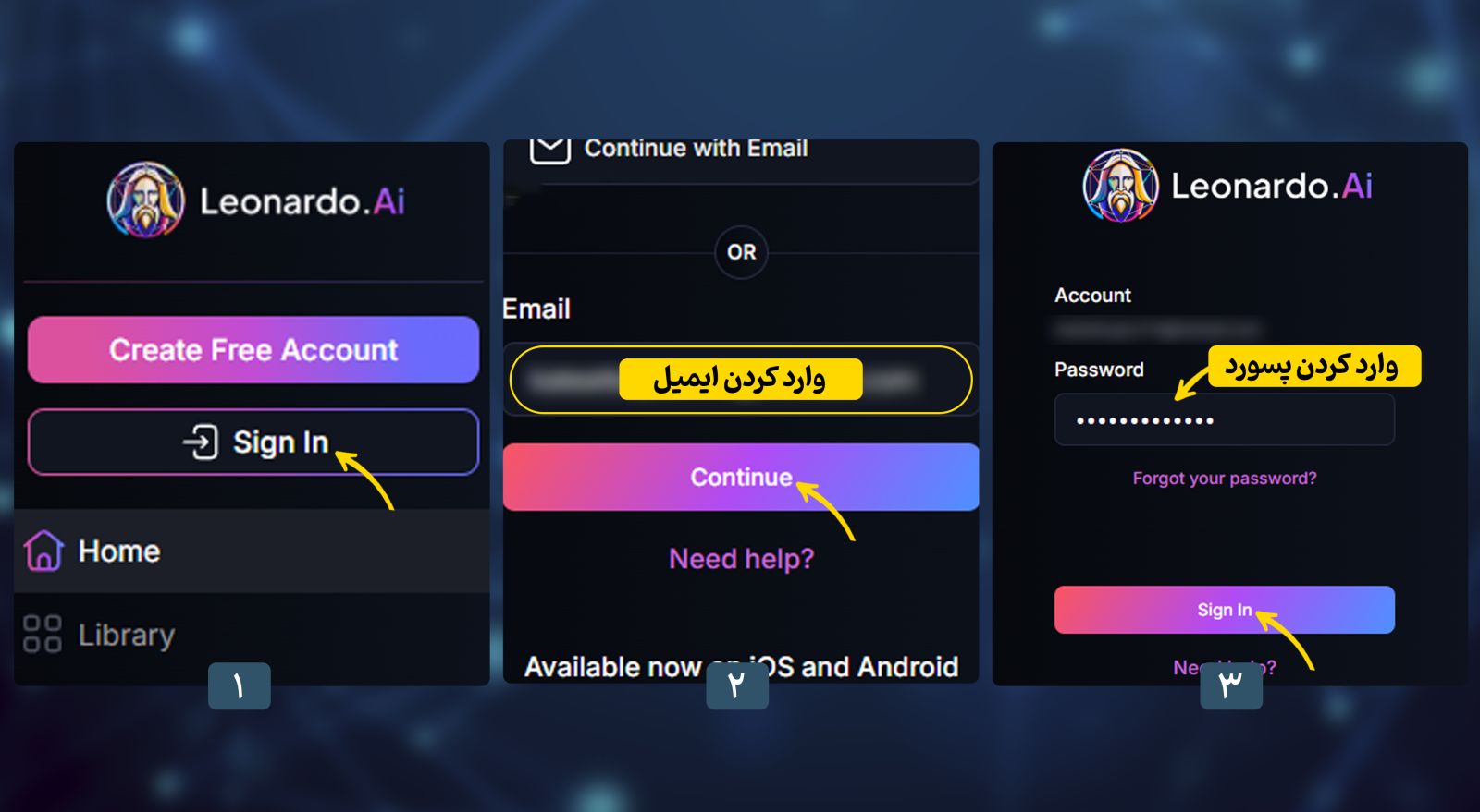 نحوه فعالسازی از اکانت لئوناردو (آموزش login در Leonardo)