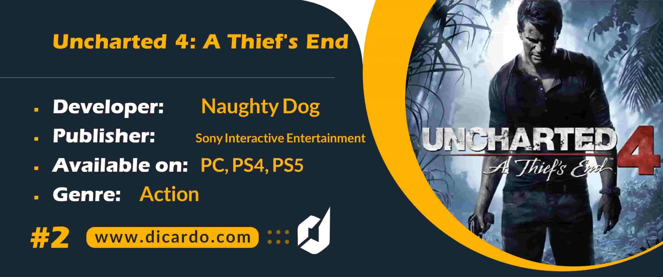 #2 آنچارتد فورد: ا زیسف اند Uncharted 4: A Thief’s End