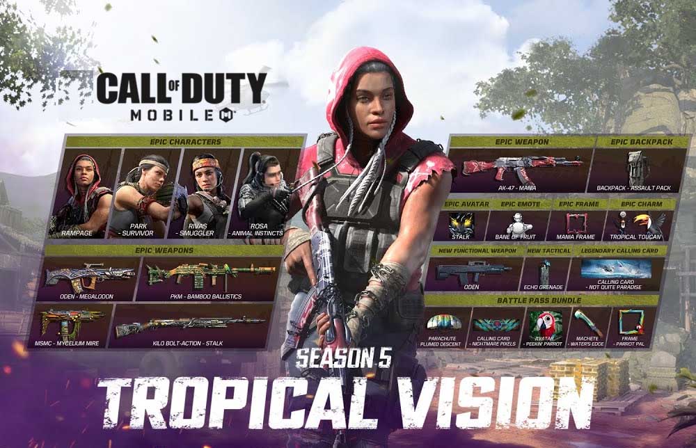 Call of Duty Mobile Season 5: Tropical Vision