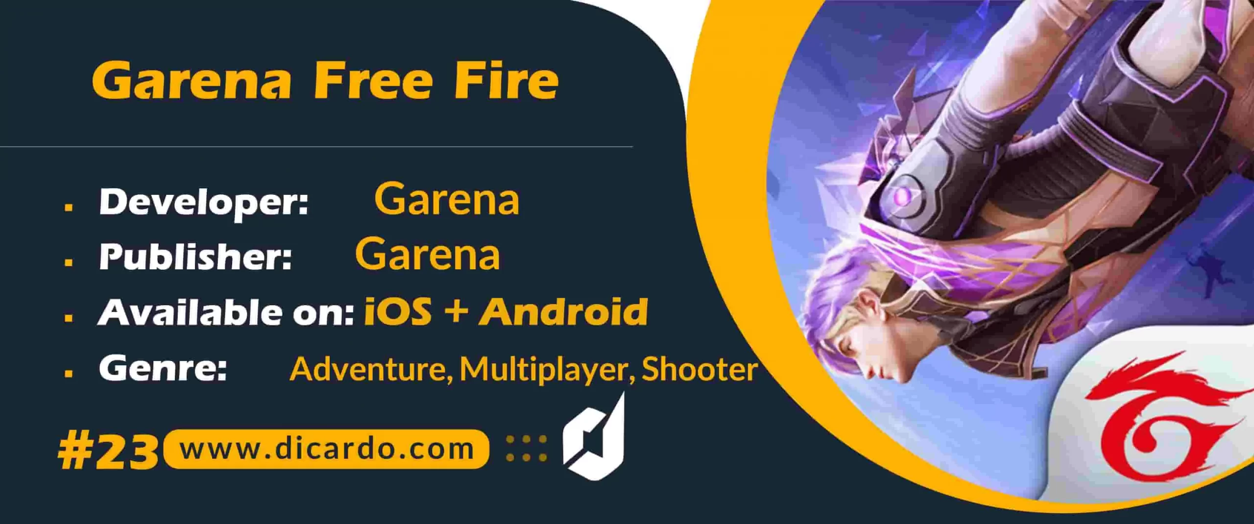 گارنا فری فایر Garena Free Fire از بهترین بازیهای چندنفره ی بتل رویال