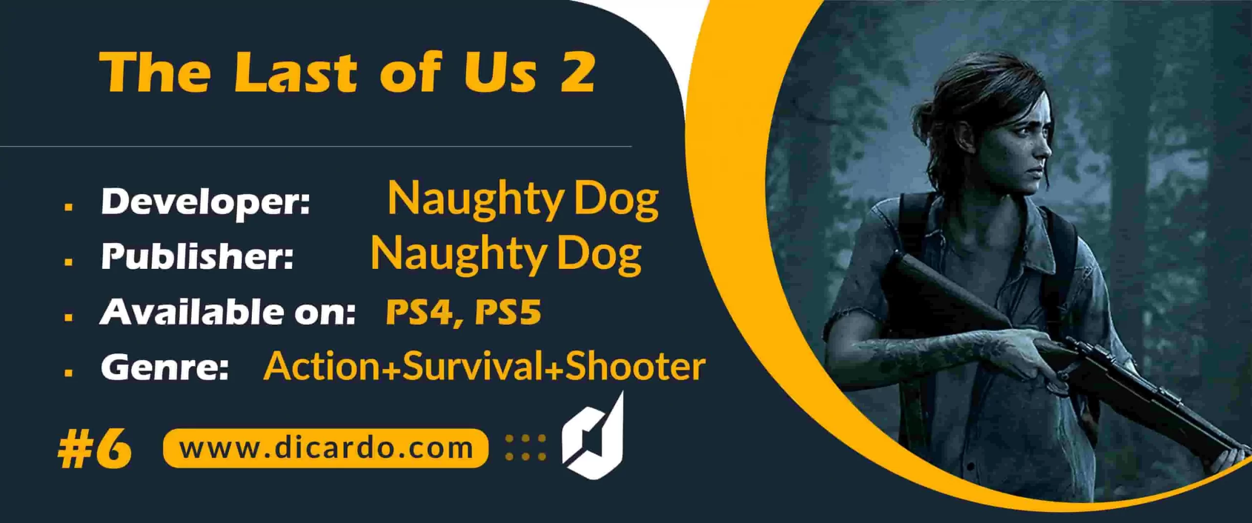 #6 د لست آو آس تو The Last of Us 2 از بهترین بازیهای اکشن ماجراجویی