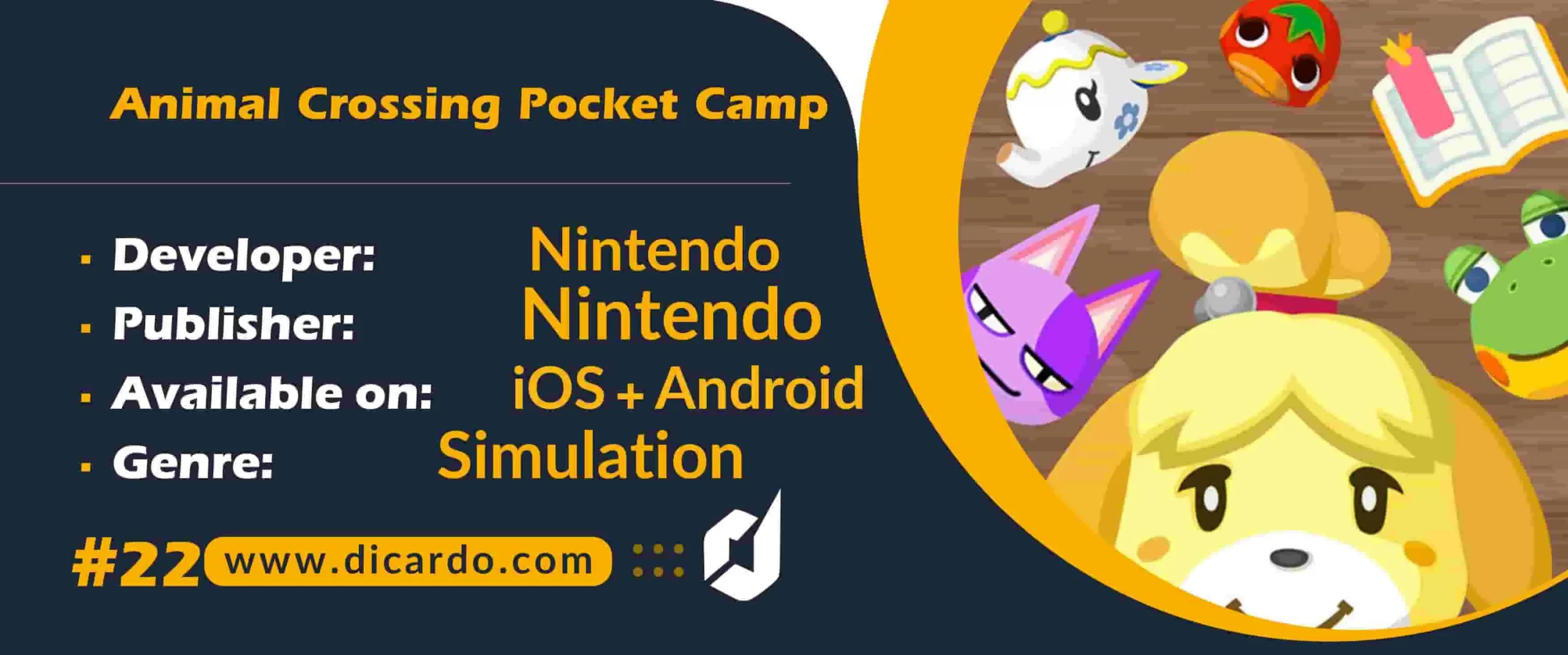 #22 انیمل کراسینگ پوکت کمپ Animal Crossing Pocket Camp