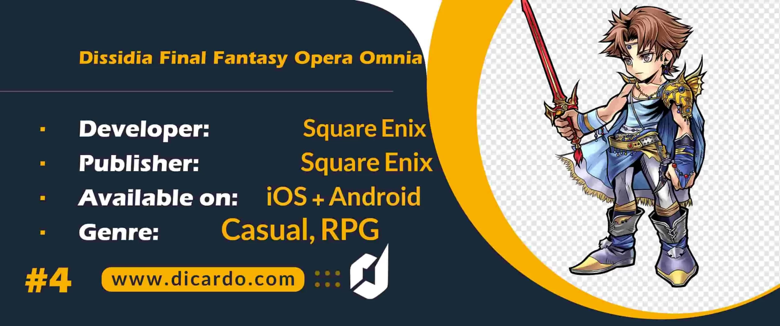 #4 دیسیدیا فاینال فانتزی اوپرا اومینیا Dissidia Final Fantasy Opera Omnia