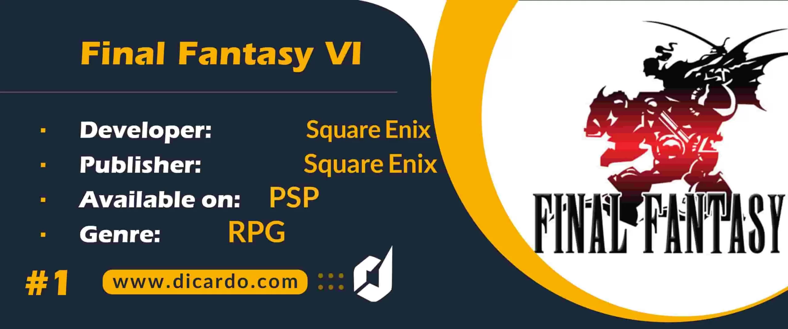 #1 فاینال فانتزی ششم Final Fantasy VI رتبه اول در بهترین بازیهای فاینال فانتزی