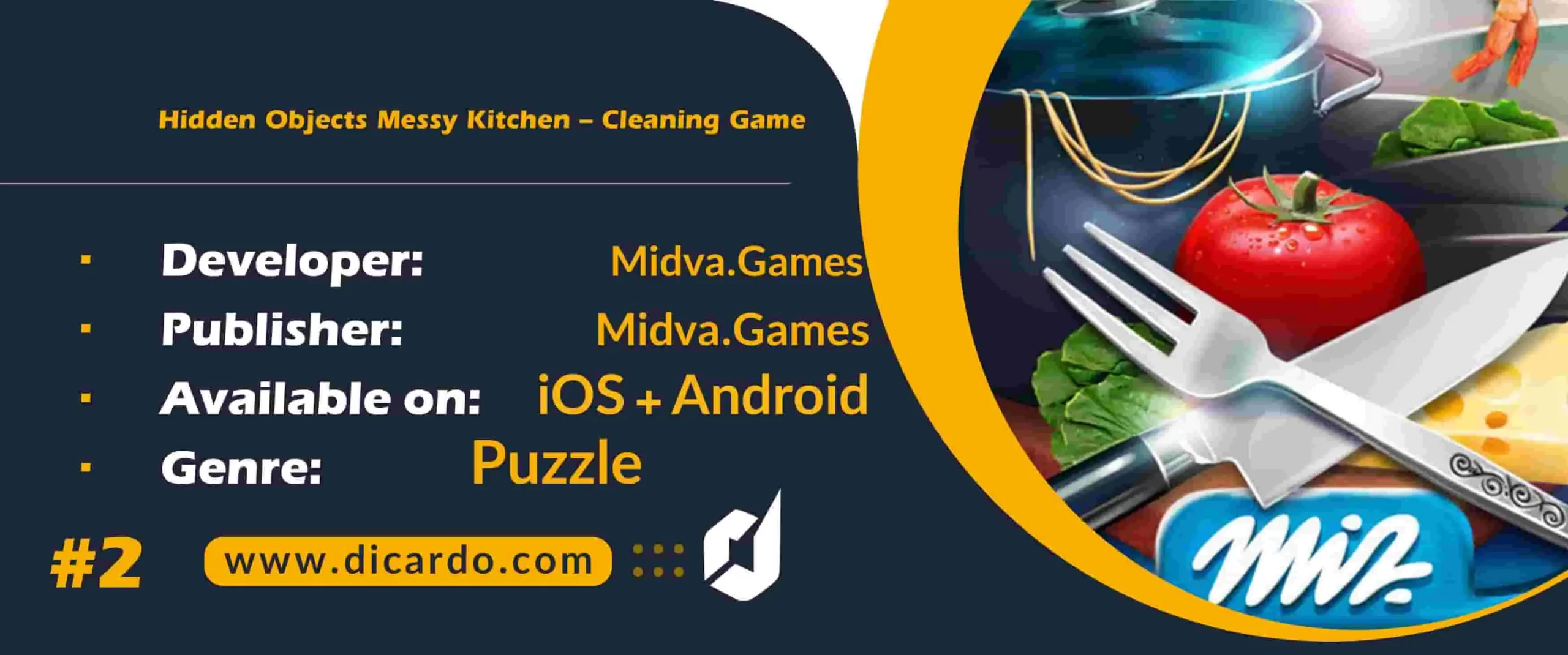 #2 اشیا پنهان آشپزخانه آشفته Hidden Objects Messy Kitchen – Cleaning Game