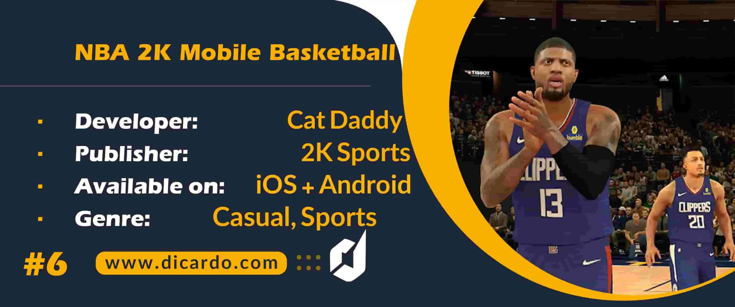 #6 ان بی ای 2 کا موبایل بسکتبال NBA 2K Mobile Basketball