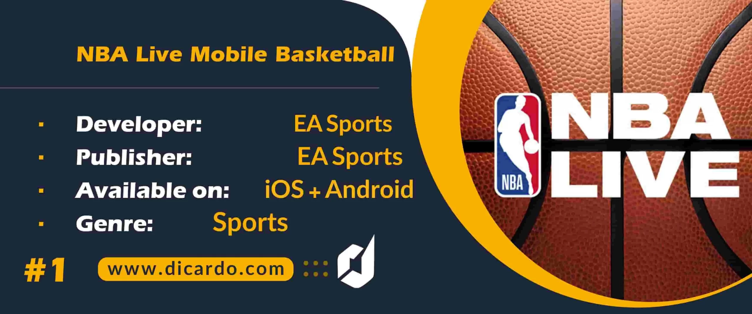 #1 ان بی ای لایو موبایل بسکتبال NBA Live Mobile Basketball رتبه اول لیست بهترین بازیهای بسکتبال