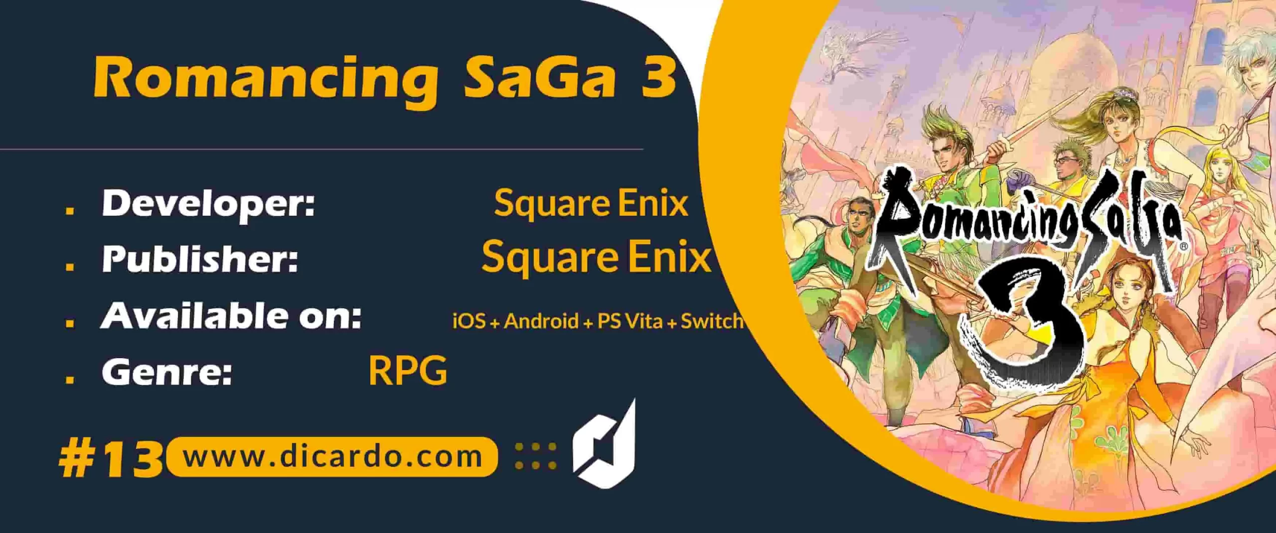 #13 رمانسینک ساگا 3 Romancing SaGa 3 از بهترین بازیهای JRPG سری ساگا