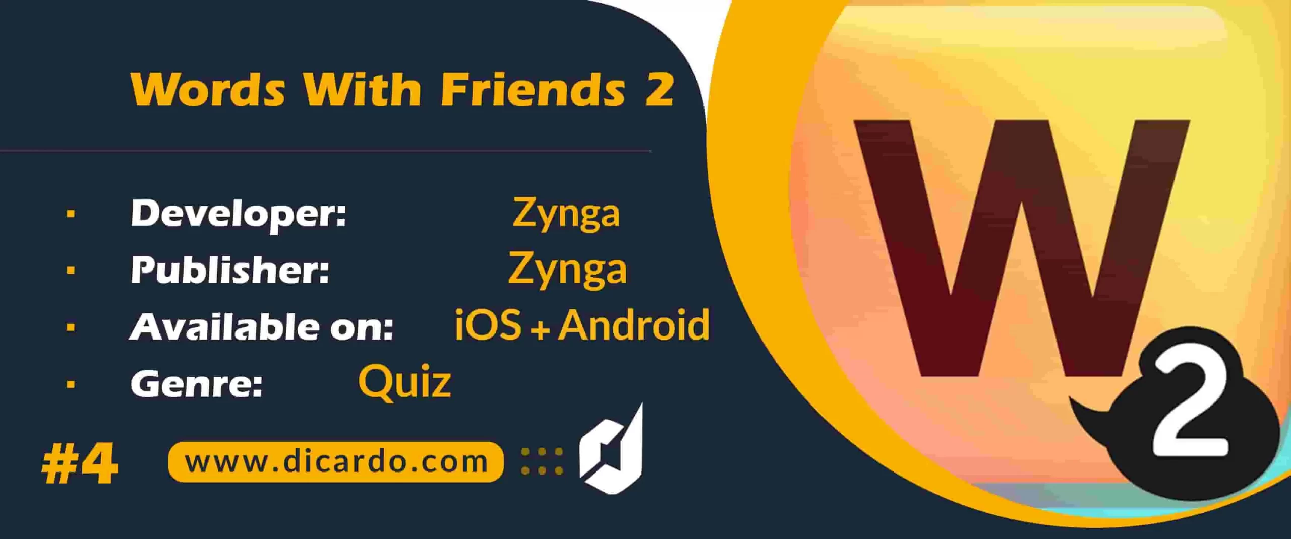 #4 ورلد ویت فرندز 2 Words With Friends 2 از بهترین بازیهای افزایش هوش برای گسترش دایره لغات شما