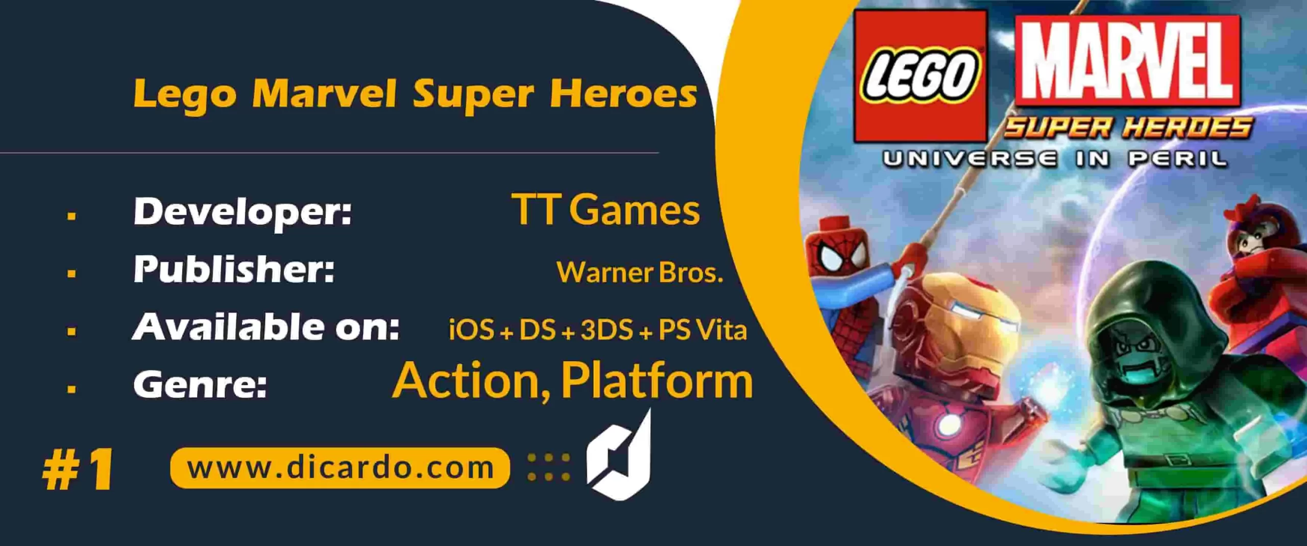  #1 لگو مارول سوپر هیروز Lego Marvel Super Heroes رتبه اول بهترین بازیهای لگو