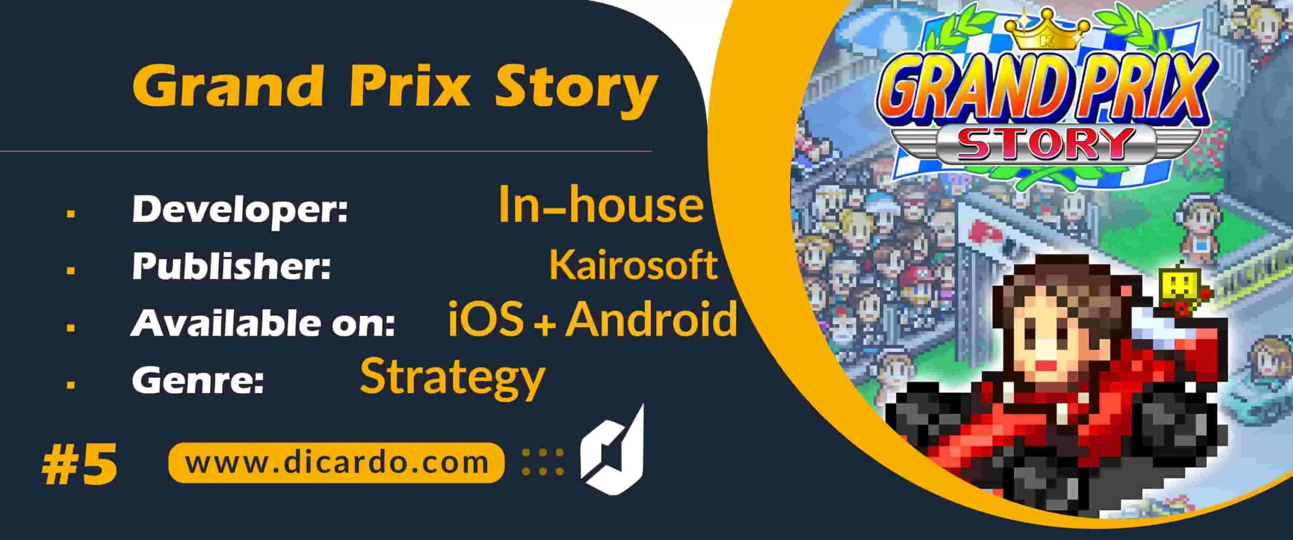 #5 گرند پریکس استوری Grand Prix Story آخرین مورد از بهترین بازیهای مسابقه ای دوبعدی برای آندروید و iOS