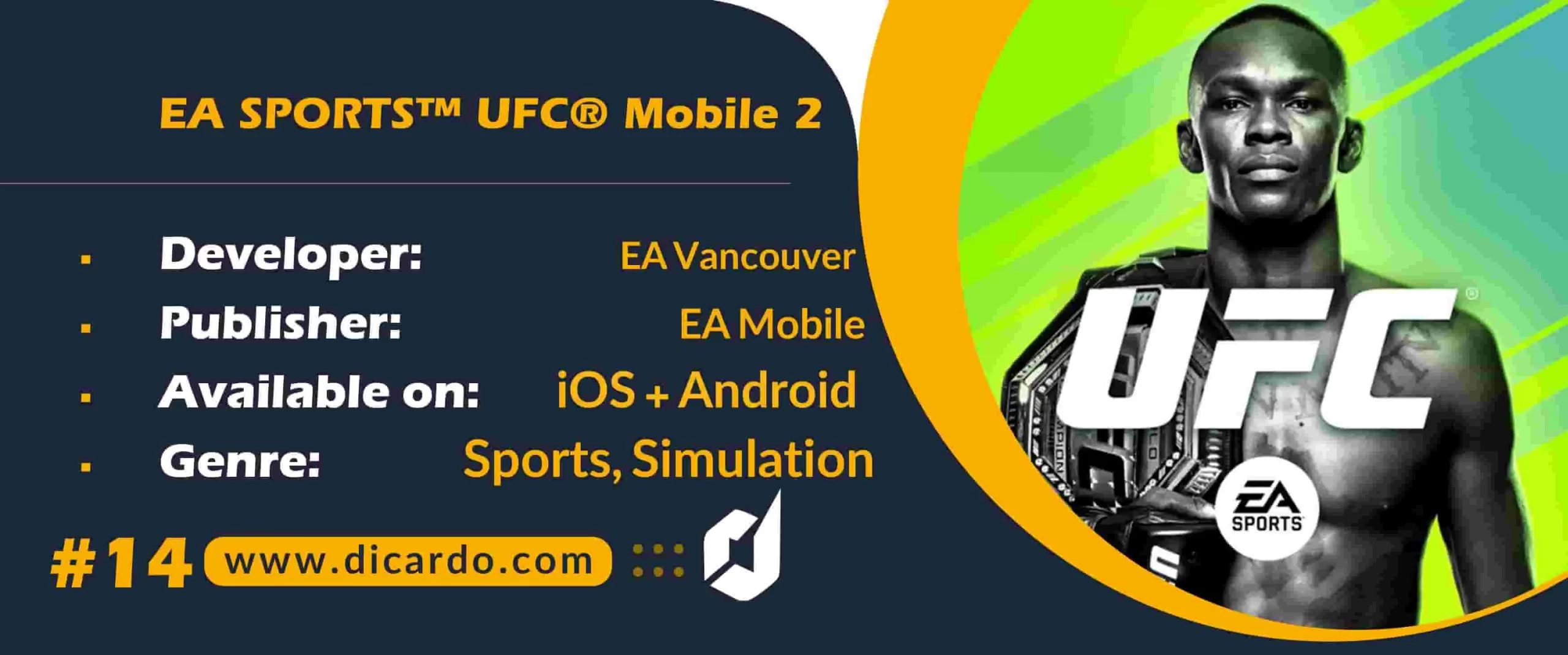 #14 ای آ اسپورتز یو اف سی موبایل تو EA SPORTS™ UFC® Mobile 2