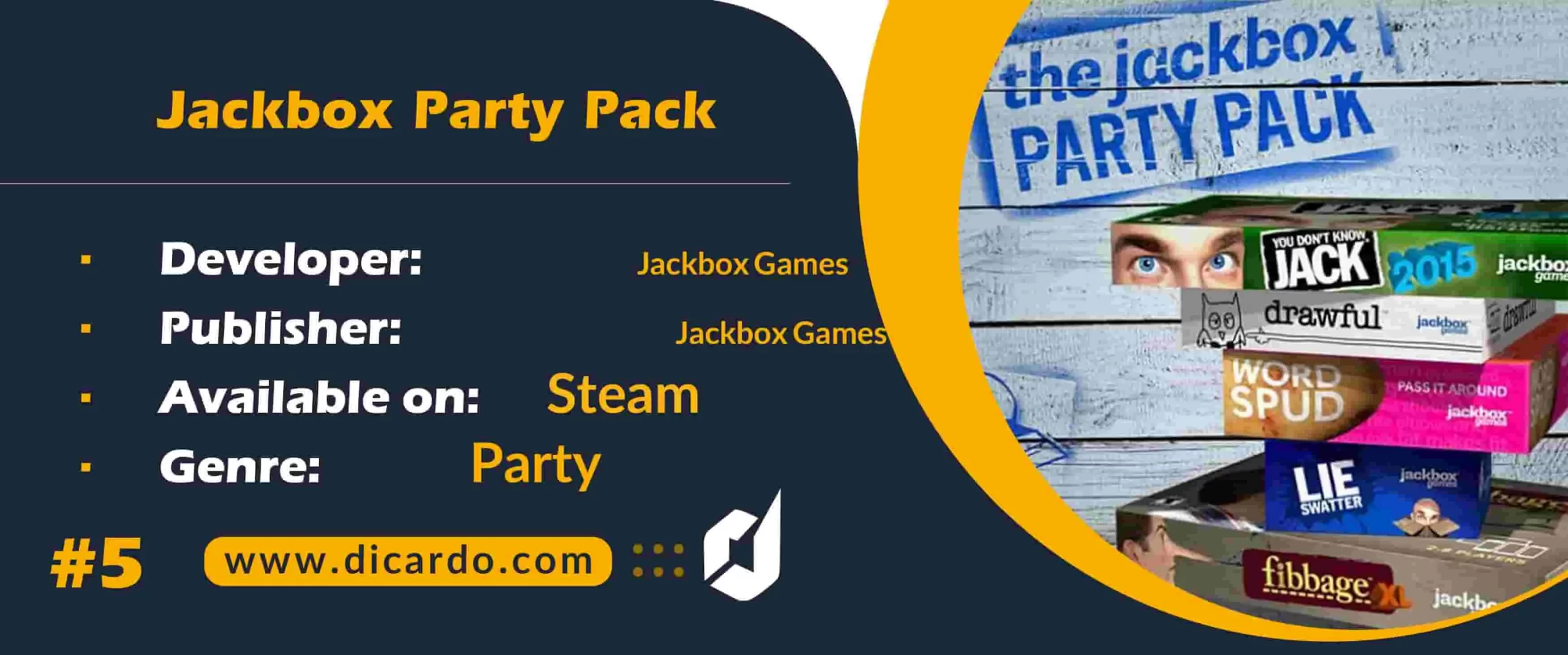 #5 جک باکس پارتی پک Jackbox Party Pack از برترین بازیهای آنلاین چندنفره برای اوقات فراغت