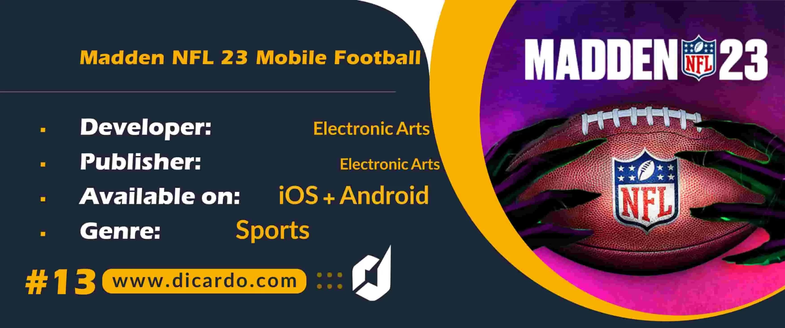 #13 مادن ان اف ال 23 موبایل فوتبایل Madden NFL 23 Mobile Football