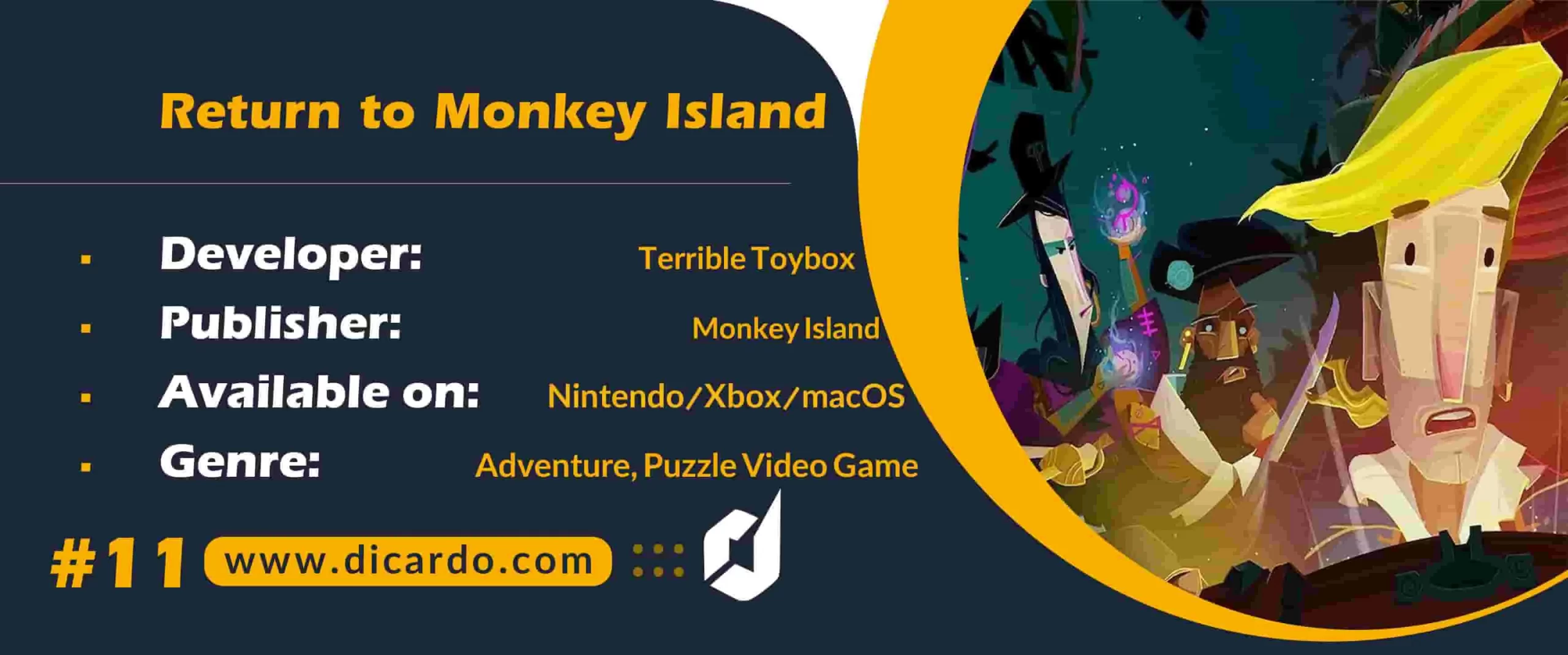 #11 ریترن تو مانکی ایسلند (Return to Monkey Island (September 19