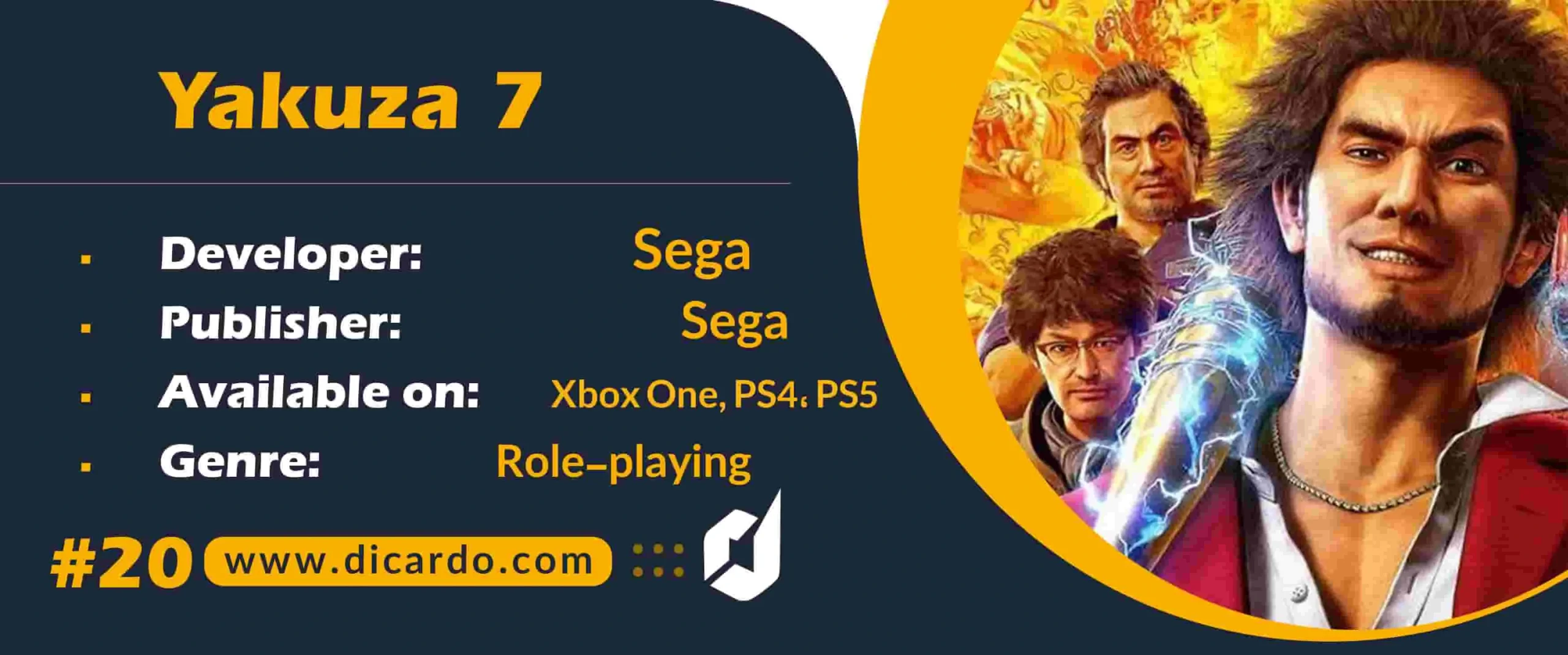 #20 یاکوزا 7 Yakuza 7 از برترین بازیهای کامپیوتری نقش آفرینی