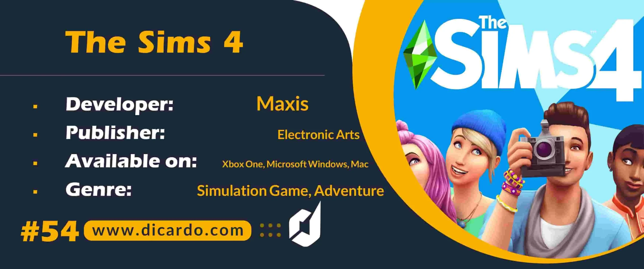 #54 د سایمز 4 The Sims 4 از بهترین بازیهای کامپیوتری در ژانر شبیه سازی اجتماعی