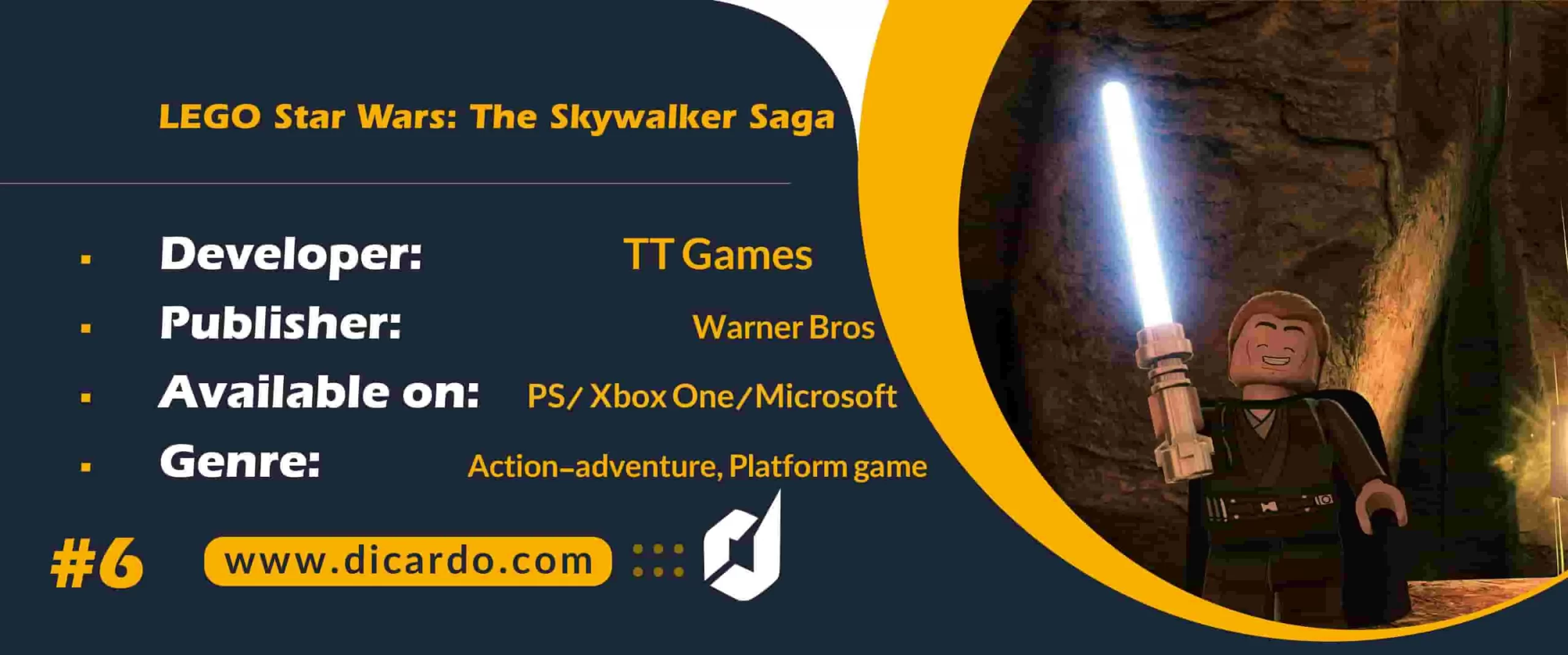 #6 لگو استار وارز: د اسکی والکر ساگا (LEGO Star Wars: The Skywalker Saga (April 5